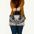 Collingwood Magpies Australian Football Leather Bag Powerful Muscle Mascot - Bold Team Colors