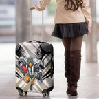Collingwood Magpies Australian Football Luggage Cover Powerful Muscle Mascot - Bold Team Colors