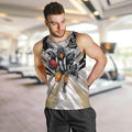 Collingwood Magpies Australian Football Men Tank Top Powerful Muscle Mascot - Bold Team Colors
