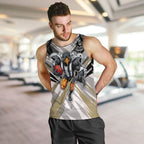 Collingwood Magpies Australian Football Men Tank Top Powerful Muscle Mascot - Bold Team Colors
