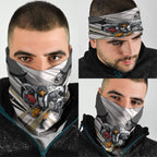 Collingwood Magpies Australian Football Neck Gaiter Powerful Muscle Mascot - Bold Team Colors