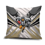 Collingwood Magpies Australian Football Pillow Cover Powerful Muscle Mascot - Bold Team Colors