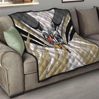Collingwood Magpies Australian Football Quilt Powerful Muscle Mascot - Bold Team Colors