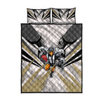 Collingwood Magpies Australian Football Quilt Bed Set Powerful Muscle Mascot - Bold Team Colors