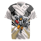 Collingwood Magpies Australian Football Rugby Jersey Powerful Muscle Mascot - Bold Team Colors