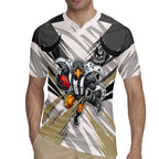 Collingwood Magpies Australian Football Rugby Jersey Powerful Muscle Mascot - Bold Team Colors