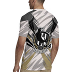 Collingwood Magpies Australian Football Rugby Jersey Powerful Muscle Mascot - Bold Team Colors