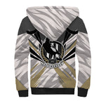 Collingwood Magpies Australian Football Sherpa Hoodie Powerful Muscle Mascot - Bold Team Colors