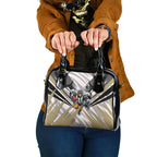 Collingwood Magpies Australian Football Shoulder Handbag Powerful Muscle Mascot - Bold Team Colors