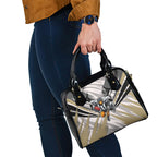 Collingwood Magpies Australian Football Shoulder Handbag Powerful Muscle Mascot - Bold Team Colors