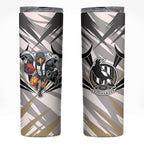 Collingwood Magpies Australian Football Skinny Tumbler Powerful Muscle Mascot - Bold Team Colors