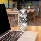 Collingwood Magpies Australian Football Skinny Tumbler Powerful Muscle Mascot - Bold Team Colors