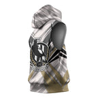 Collingwood Magpies Australian Football Sleeveless Hoodie Powerful Muscle Mascot - Bold Team Colors
