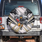 Collingwood Magpies Australian Football Spare Tire Cover Powerful Muscle Mascot - Bold Team Colors