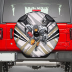 Collingwood Magpies Australian Football Spare Tire Cover Powerful Muscle Mascot - Bold Team Colors