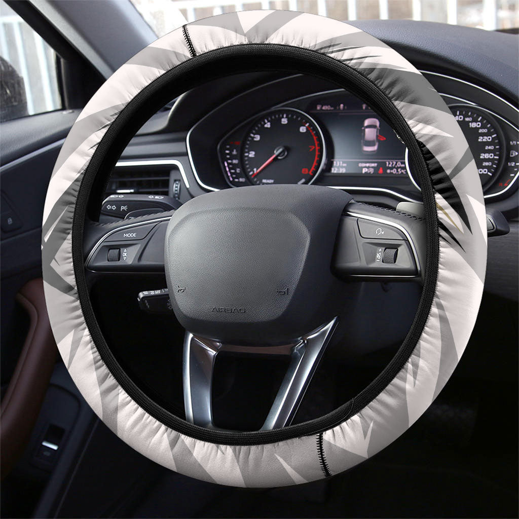 Collingwood Magpies Australian Football Steering Wheel Cover Powerful Muscle Mascot - Bold Team Colors
