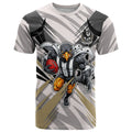 Collingwood Magpies Australian Football T Shirt Powerful Muscle Mascot - Bold Team Colors