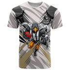 Collingwood Magpies Australian Football T Shirt Powerful Muscle Mascot - Bold Team Colors