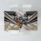 Collingwood Magpies Australian Football Tablecloth Powerful Muscle Mascot - Bold Team Colors