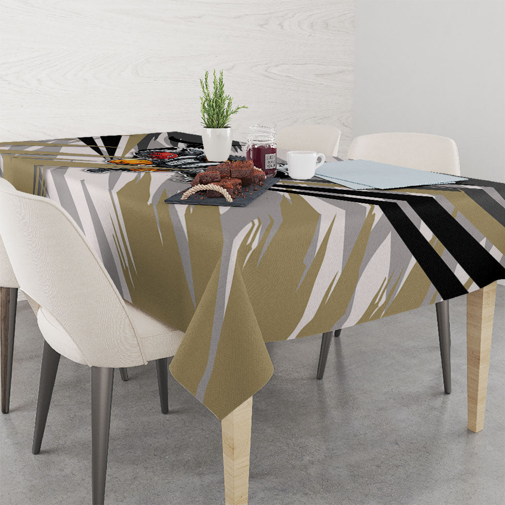 Collingwood Magpies Australian Football Tablecloth Powerful Muscle Mascot - Bold Team Colors