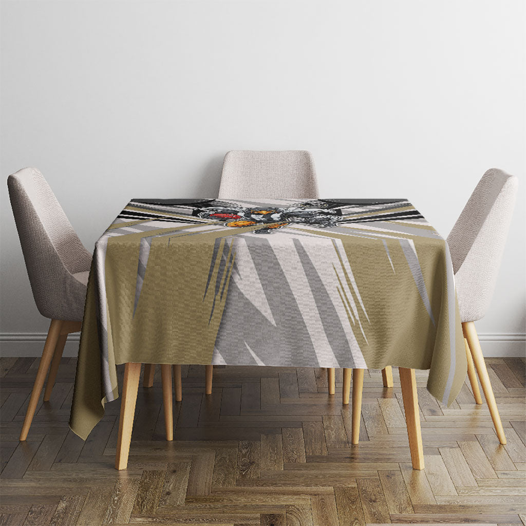 Collingwood Magpies Australian Football Tablecloth Powerful Muscle Mascot - Bold Team Colors