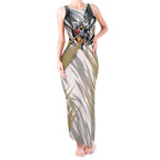 Collingwood Magpies Australian Football Tank Maxi Dress Powerful Muscle Mascot - Bold Team Colors