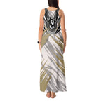 Collingwood Magpies Australian Football Tank Maxi Dress Powerful Muscle Mascot - Bold Team Colors