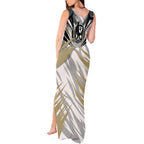 Collingwood Magpies Australian Football Tank Maxi Dress Powerful Muscle Mascot - Bold Team Colors