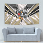 Collingwood Magpies Australian Football Tapestry Powerful Muscle Mascot - Bold Team Colors