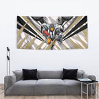 Collingwood Magpies Australian Football Tapestry Powerful Muscle Mascot - Bold Team Colors