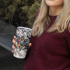 Collingwood Magpies Australian Football Tumbler Cup Powerful Muscle Mascot - Bold Team Colors