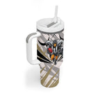 Collingwood Magpies Australian Football Tumbler With Handle Powerful Muscle Mascot - Bold Team Colors