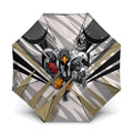 Collingwood Magpies Australian Football Umbrella Powerful Muscle Mascot - Bold Team Colors
