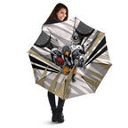 Collingwood Magpies Australian Football Umbrella Powerful Muscle Mascot - Bold Team Colors