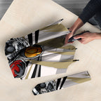Collingwood Magpies Australian Football Umbrella Powerful Muscle Mascot - Bold Team Colors