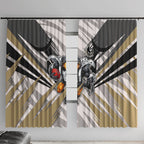 Collingwood Magpies Australian Football Window Curtain Powerful Muscle Mascot - Bold Team Colors