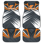 Greater Western Sydney Giants Australian Football Car Mats Powerful Muscle Mascot With Geometric Sunburst Motion Art
