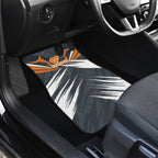 Greater Western Sydney Giants Australian Football Car Mats Powerful Muscle Mascot With Geometric Sunburst Motion Art