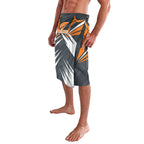 Greater Western Sydney Giants Australian Football Lavalava Powerful Muscle Mascot With Geometric Sunburst Motion Art