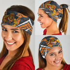 Greater Western Sydney Giants Australian Football Neck Gaiter Powerful Muscle Mascot With Geometric Sunburst Motion Art
