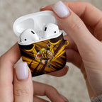 Hawthorn Hawks Australian Football AirPods Case Fierce Bird Mascot - Bold Team Colors