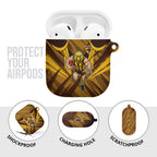 Hawthorn Hawks Australian Football AirPods Case Fierce Bird Mascot - Bold Team Colors