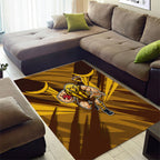 Hawthorn Hawks Australian Football Area Rug Fierce Bird Mascot - Bold Team Colors