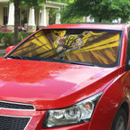 Hawthorn Hawks Australian Football Auto Sun Shade Fierce Bird Mascot - Bold Team Colors