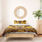 Hawthorn Hawks Australian Football Bedding Set Fierce Bird Mascot - Bold Team Colors
