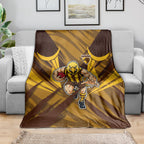 Hawthorn Hawks Australian Football Blanket Fierce Bird Mascot - Bold Team Colors