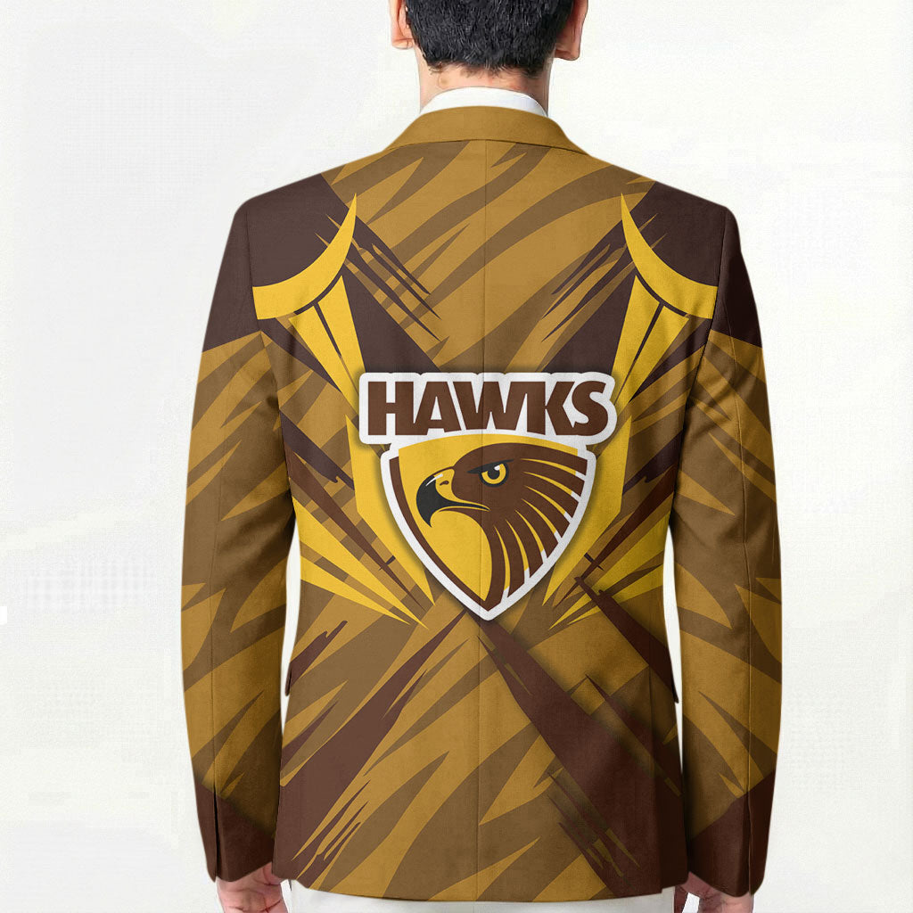 Hawthorn Hawks Australian Football Blazer Fierce Bird Mascot - Bold Team Colors