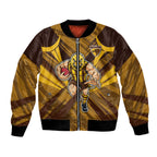 Hawthorn Hawks Australian Football Bomber Jacket Fierce Bird Mascot - Bold Team Colors