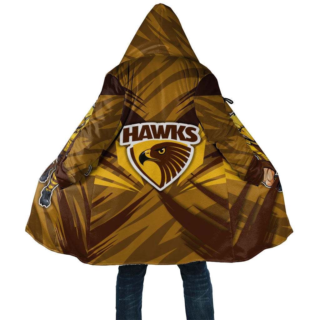 Hawthorn Hawks Australian Football Cloak Fierce Bird Mascot - Bold Team Colors