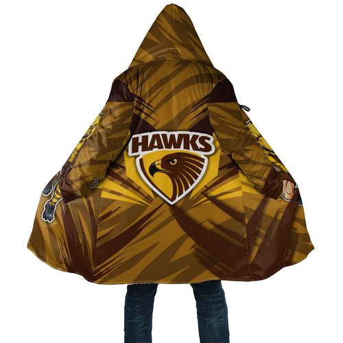 Hawthorn Hawks Australian Football Cloak Fierce Bird Mascot - Bold Team Colors